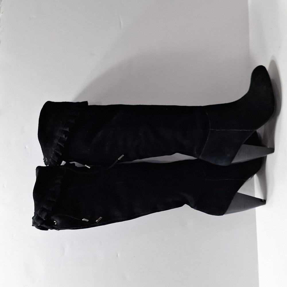 Bcbgeneration Black Suede Leather Whimsigoth Over… - image 5